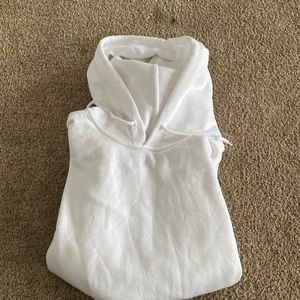 Unisex white hoodie